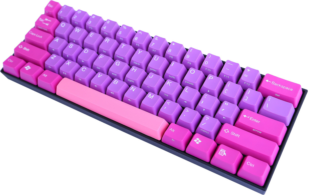 KBParadise V60 MX Silent Red 60% Mechanical Keyboard Purple Dream