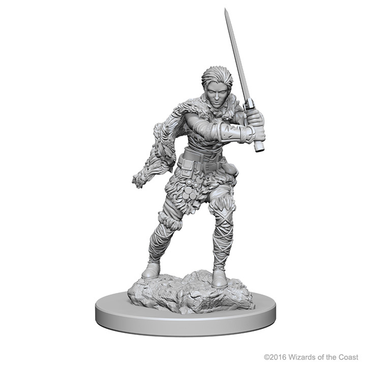 D&D Nolzur's Marvelous: Unpainted Minis - Human Female Barbarian image