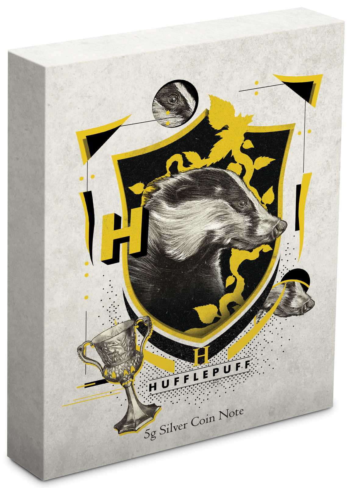 NZ Mint: Harry Potter - Silver Coin Note - Hufflepuff 2020 (5g Silver) image