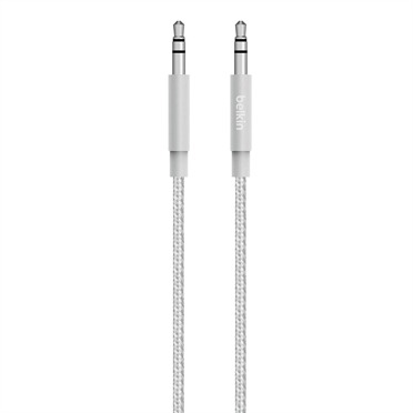 Belkin - Metallic 3.5mm Aux Cable - 1.2m (Silver) image