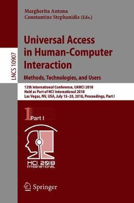 Universal Access in Human-Computer Interaction. Methods, Technologies, and Users image