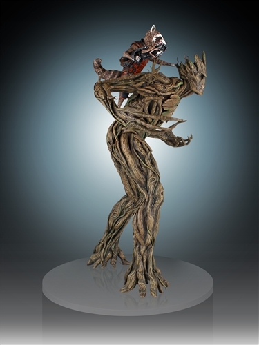 Guardians of the Galaxy Rocket Raccoon & Groot Statue image