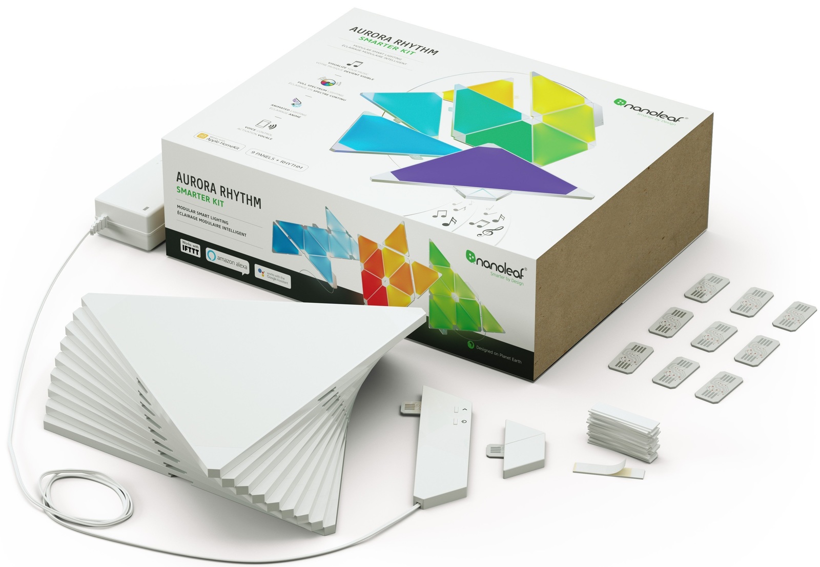 Nanoleaf Light Panels Smarter Kit (incl Rhythm/9 panels) image