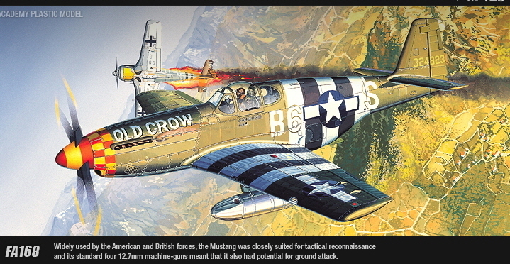 Academy P-51B Mustang 1/72 Model Kit