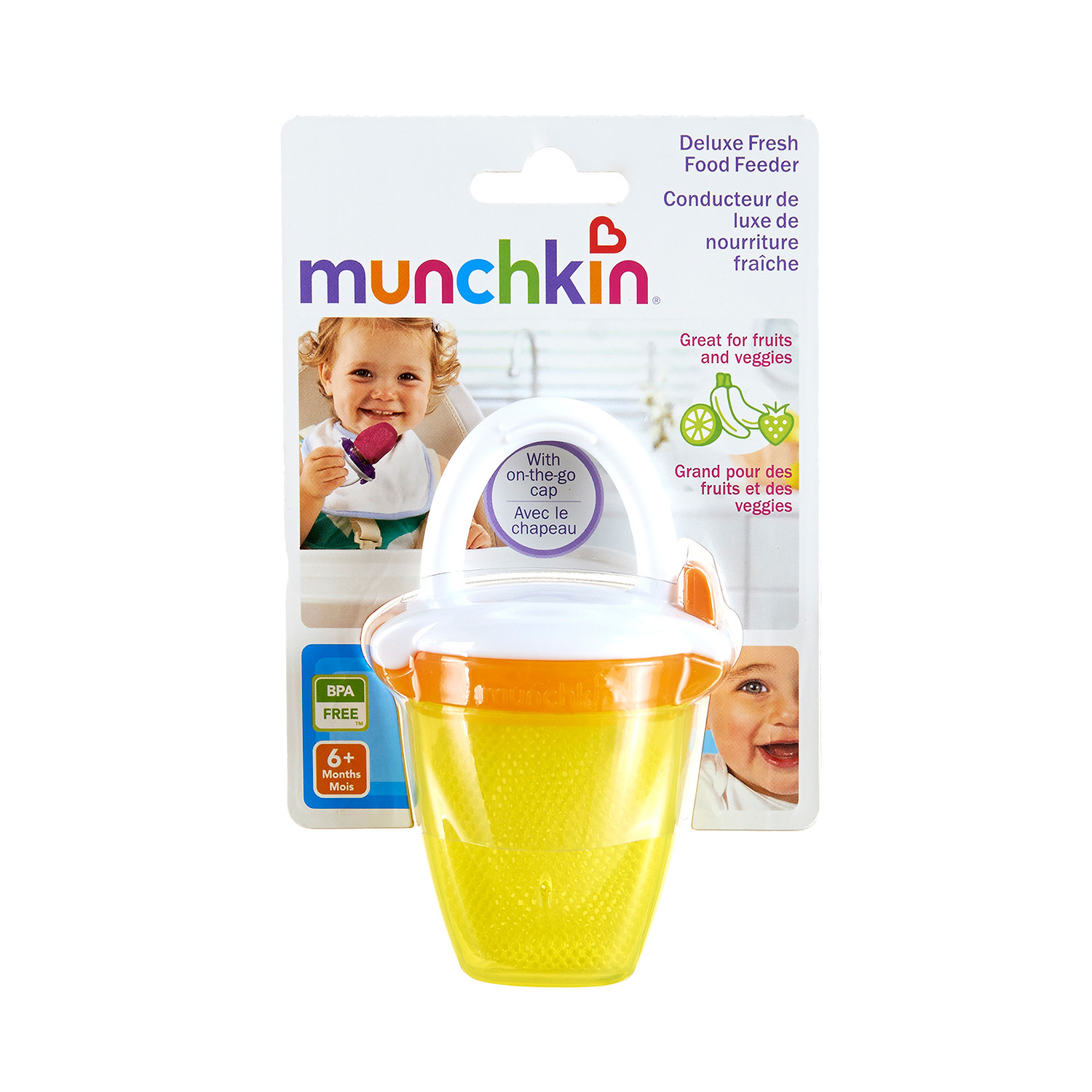 Buy Munchkin Deluxe Fresh Food Feeder Yellow Orange At Mighty Ape Nz