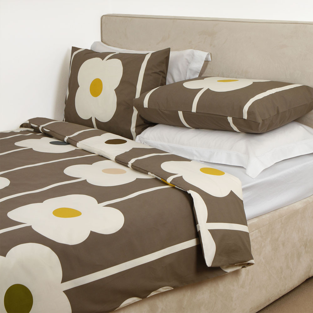 Orla Kiely Giant Abacus Double Duvet Set Mushroom at Mighty Ape NZ