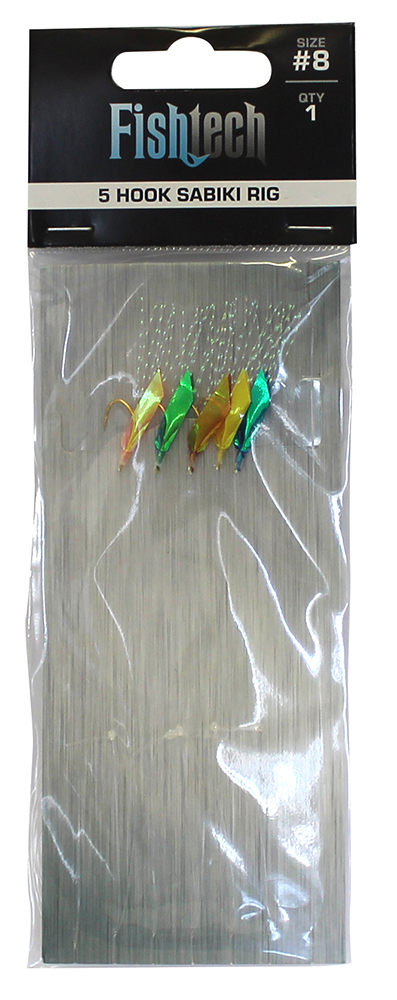 Fishtech 5 Hook Sabiki Rig - Size 8 image