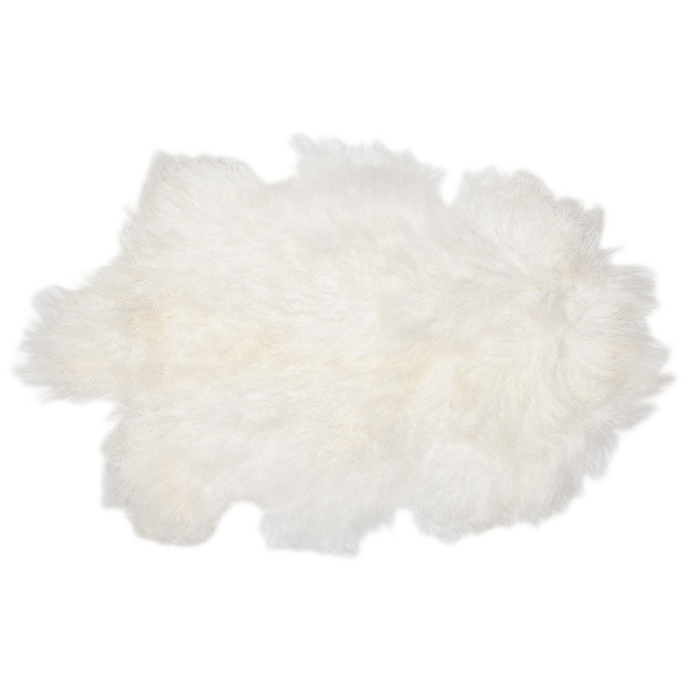 Bambury Mongolian Lambswool Rug (Cream) image