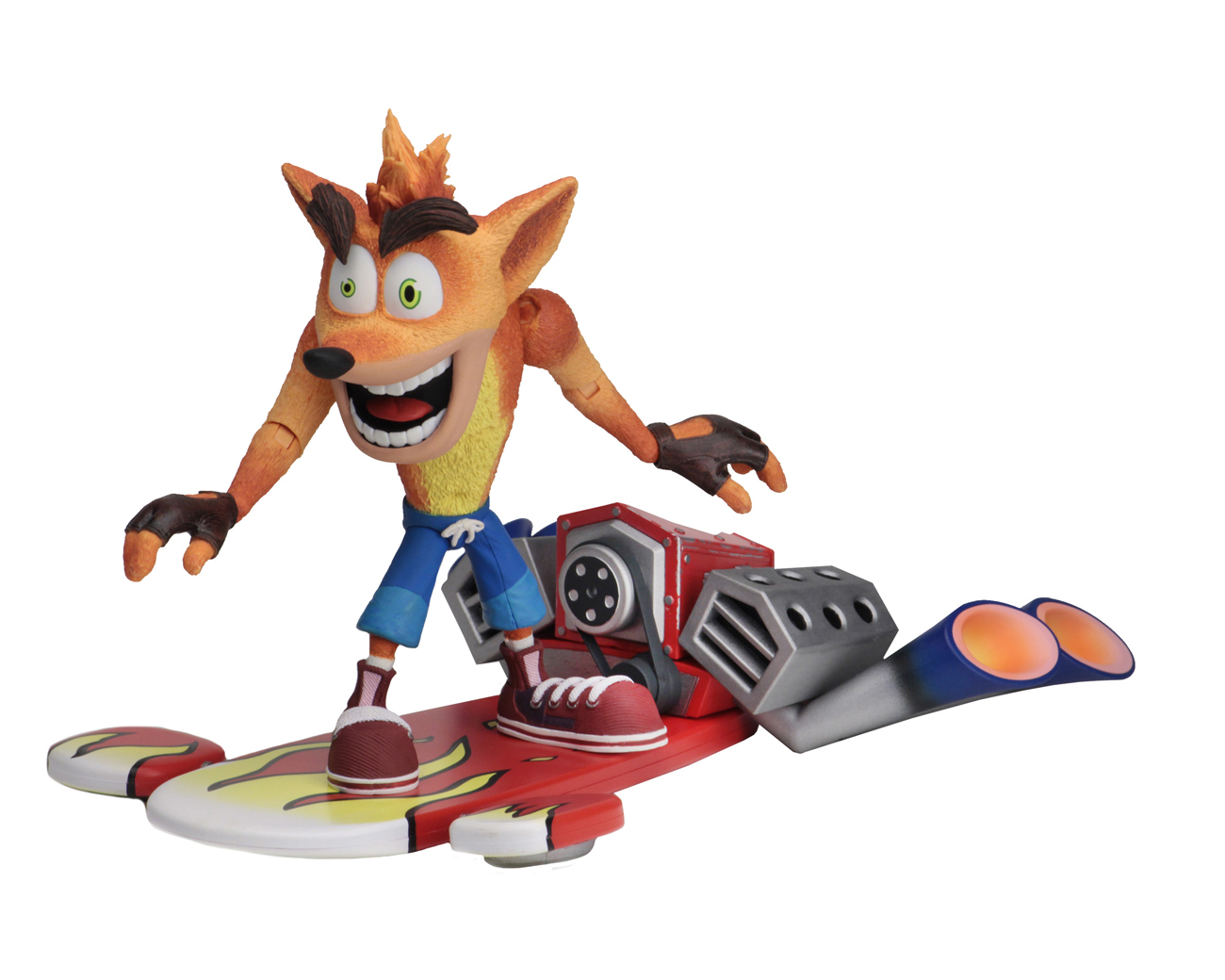 Crash Bandicoot: Hoverboard Crash - 7" Deluxe Action Figure