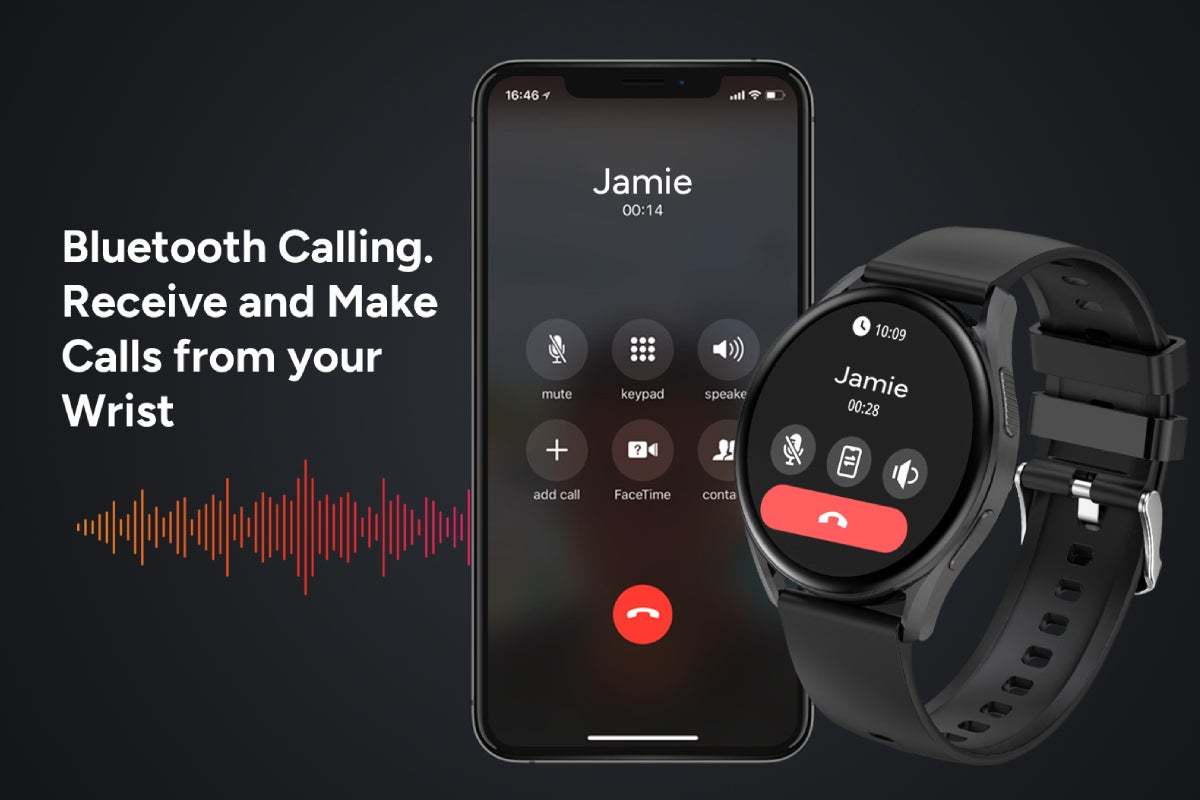 Kogan Pulse 3 Smart Watch (Classic Black) at Mighty Ape NZ