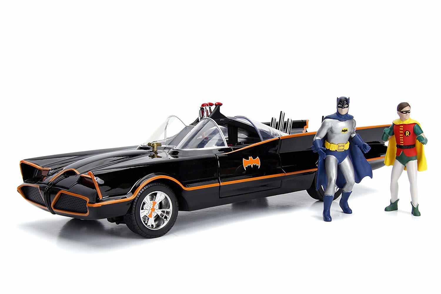 Jada 1/18 Batmobile - '66 Batmobile w/ Figures - Diecast Model image