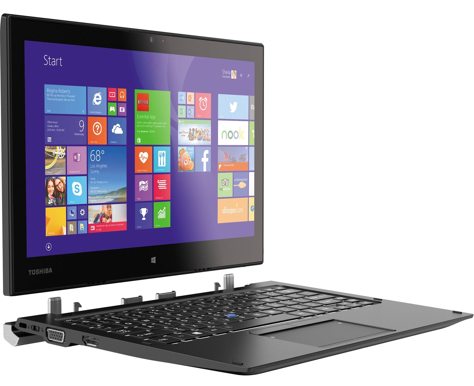 12.5" Toshiba Portégé Z20T-B Laptop/Tablet Intel Core M-5Y51 4GB with 4G LTE image