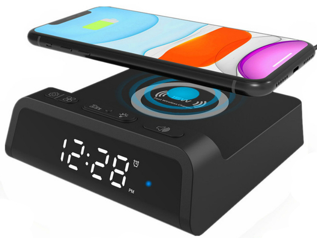 Digital Alarm Clock 15W Wireless 