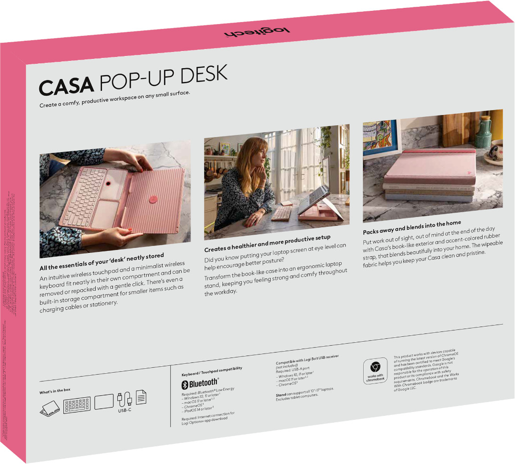 Logitech Casa PopUp Desk Foldaway Kit at Mighty Ape Australia