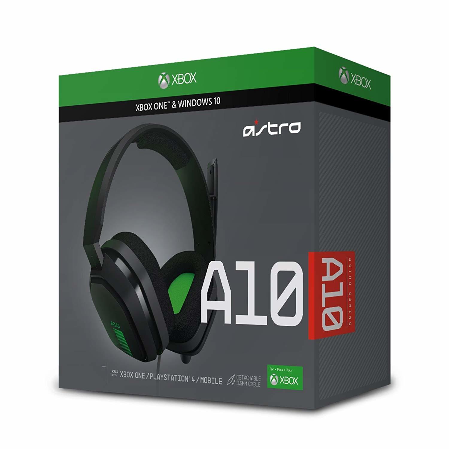 Astro A10 Wired Headset (Grey/Green) for PC, PS4, Xbox One image