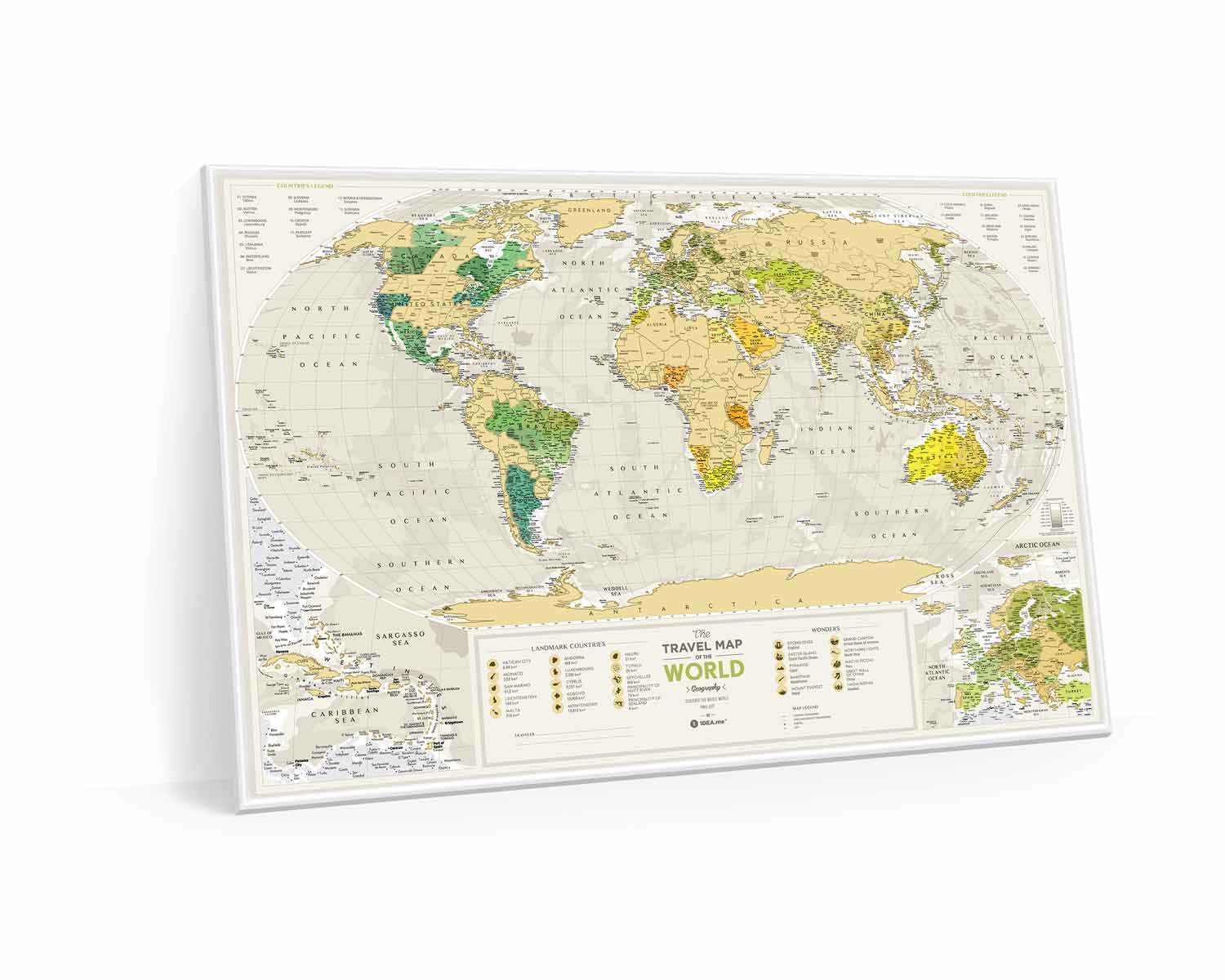 Scratch-off maps Travel Map Geography World image