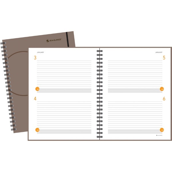 buy at a glance planning notebook 215x280mm grey at mighty ape nz at a glance planners