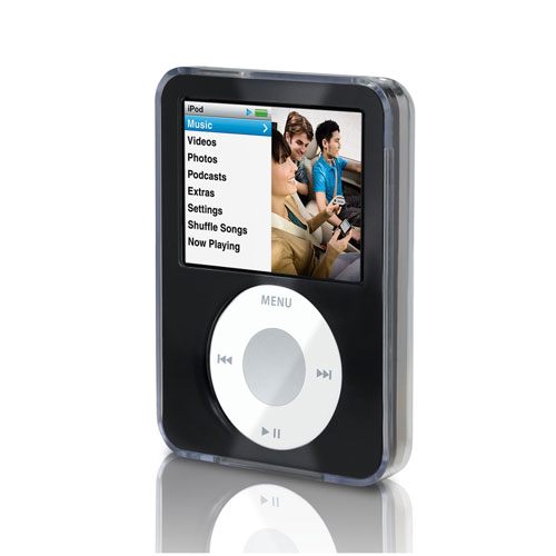 Belkin Clear Acrylic & Black Brushed Metal face for iPod nano 3G