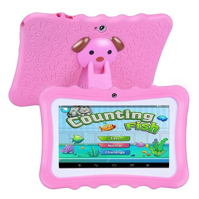 Kids 7-Inch Android Tablet with Protective Case - Pink image