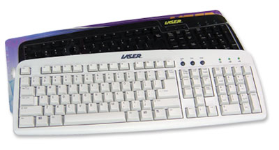 Laser Keyboard PS/2 Black