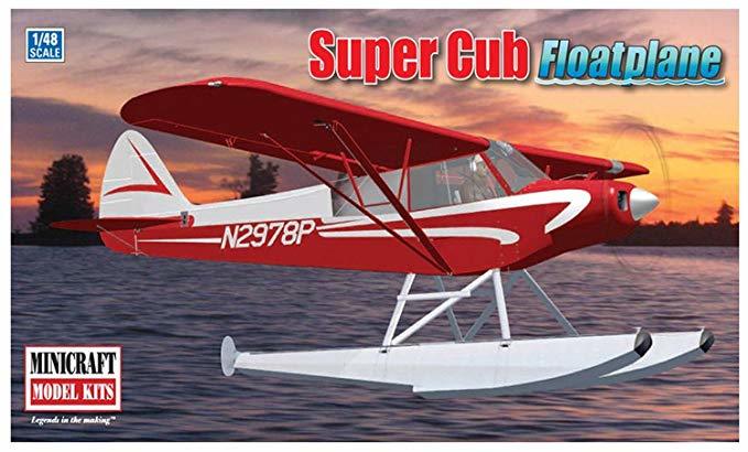 Minicraft: 1/48 Piper Super Cub Float Plane - Model Kit | at Mighty Ape NZ