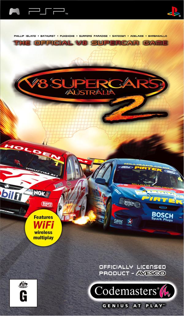 V8 Supercars 2 on PSP