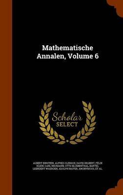 Mathematische Annalen, Volume 6 image