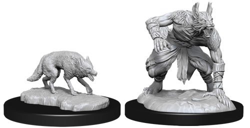 D&D Nolzur's Marvelous: Unpainted Miniatures - Jackalwere & Jackal