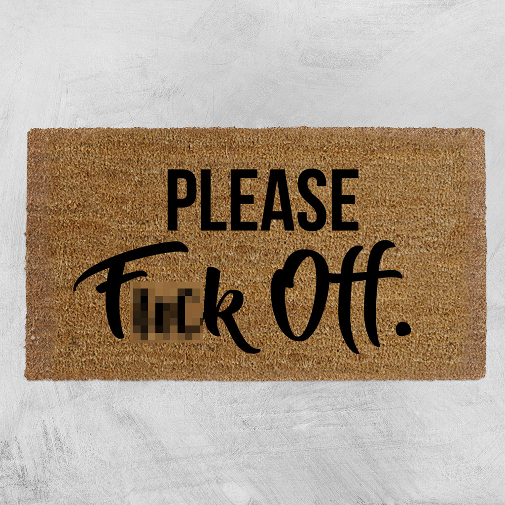 Natural Fibre Doormat - Please F*ck Off