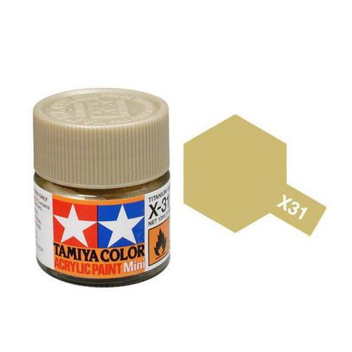 Tamiya Acrylic Titan Gold (X31) at Mighty Ape NZ