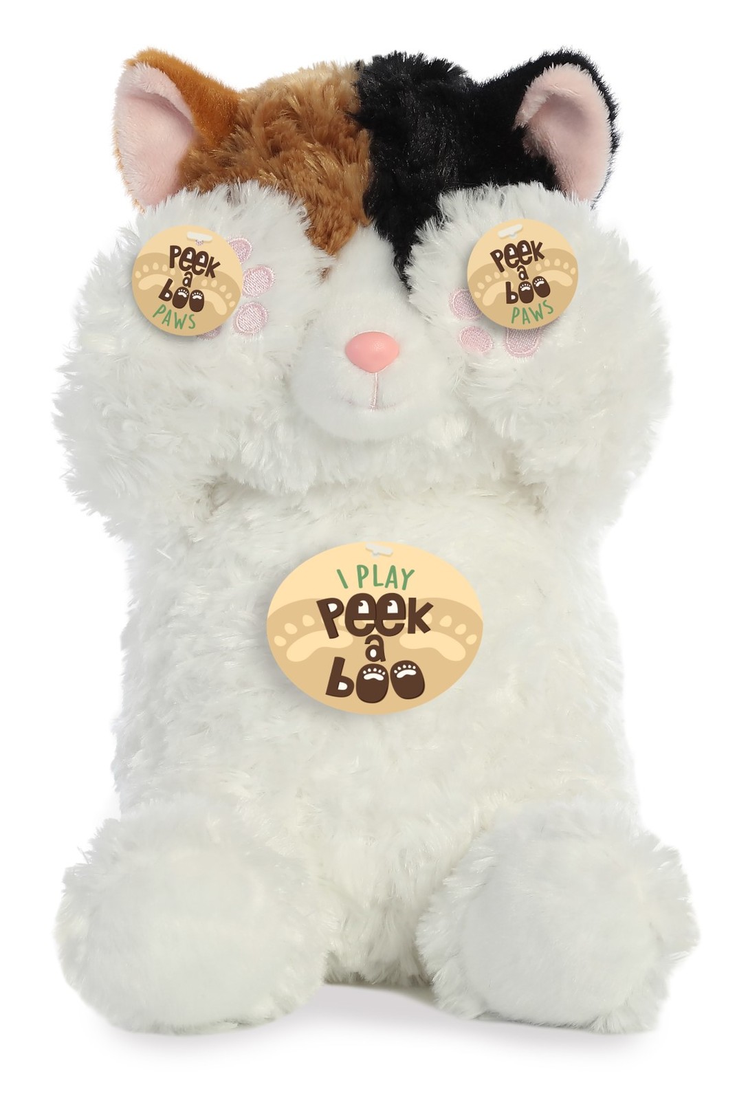 Buy Peek A Boo Plush Calico Cat at Mighty Ape NZ