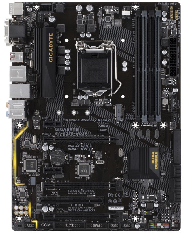 Gigabyte Ultra Durable GA-B250-HD3P ATX Motherboard image