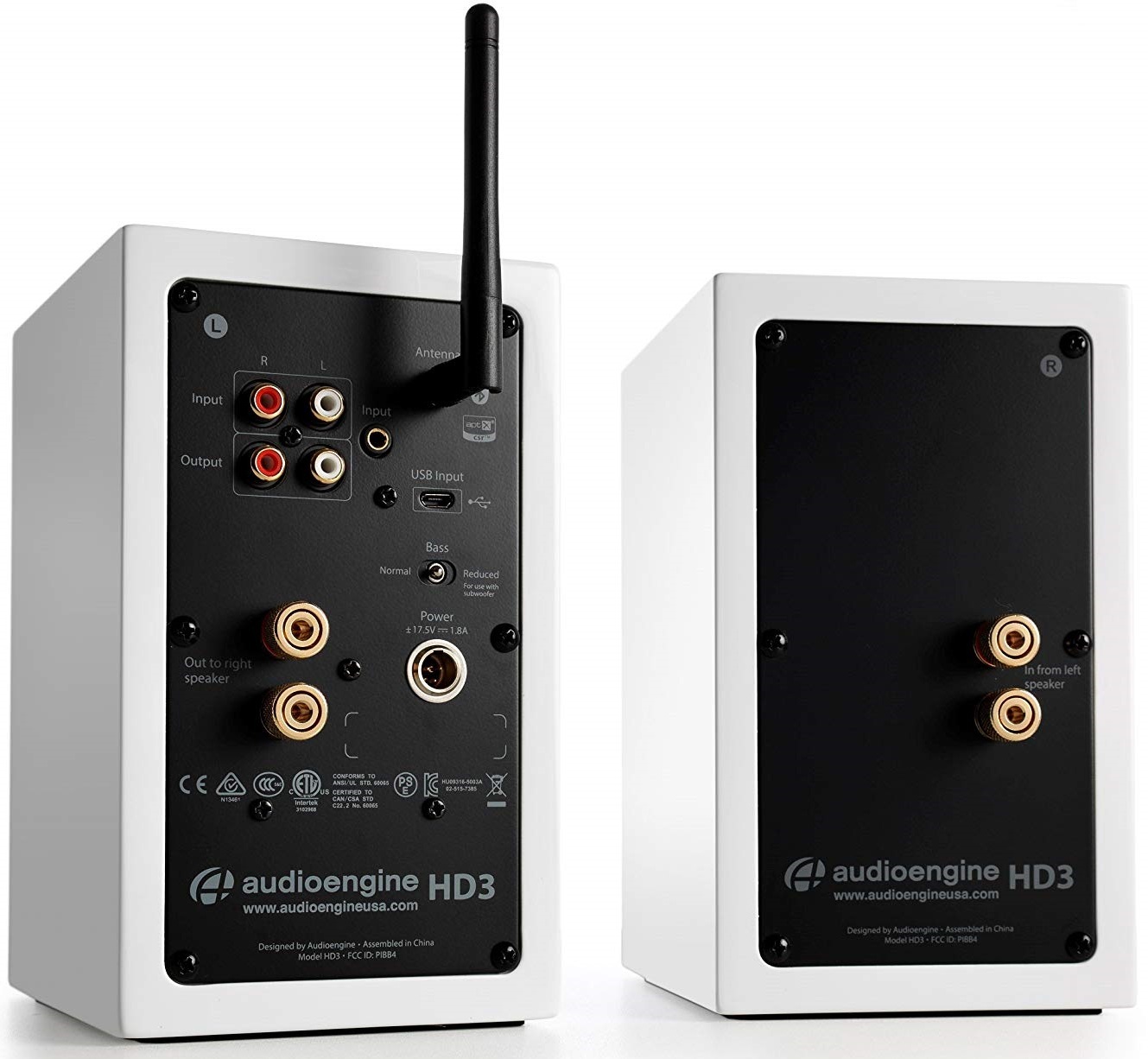 Audioengine HD3 Powered Desktop Speakers (Pair) Gloss White at