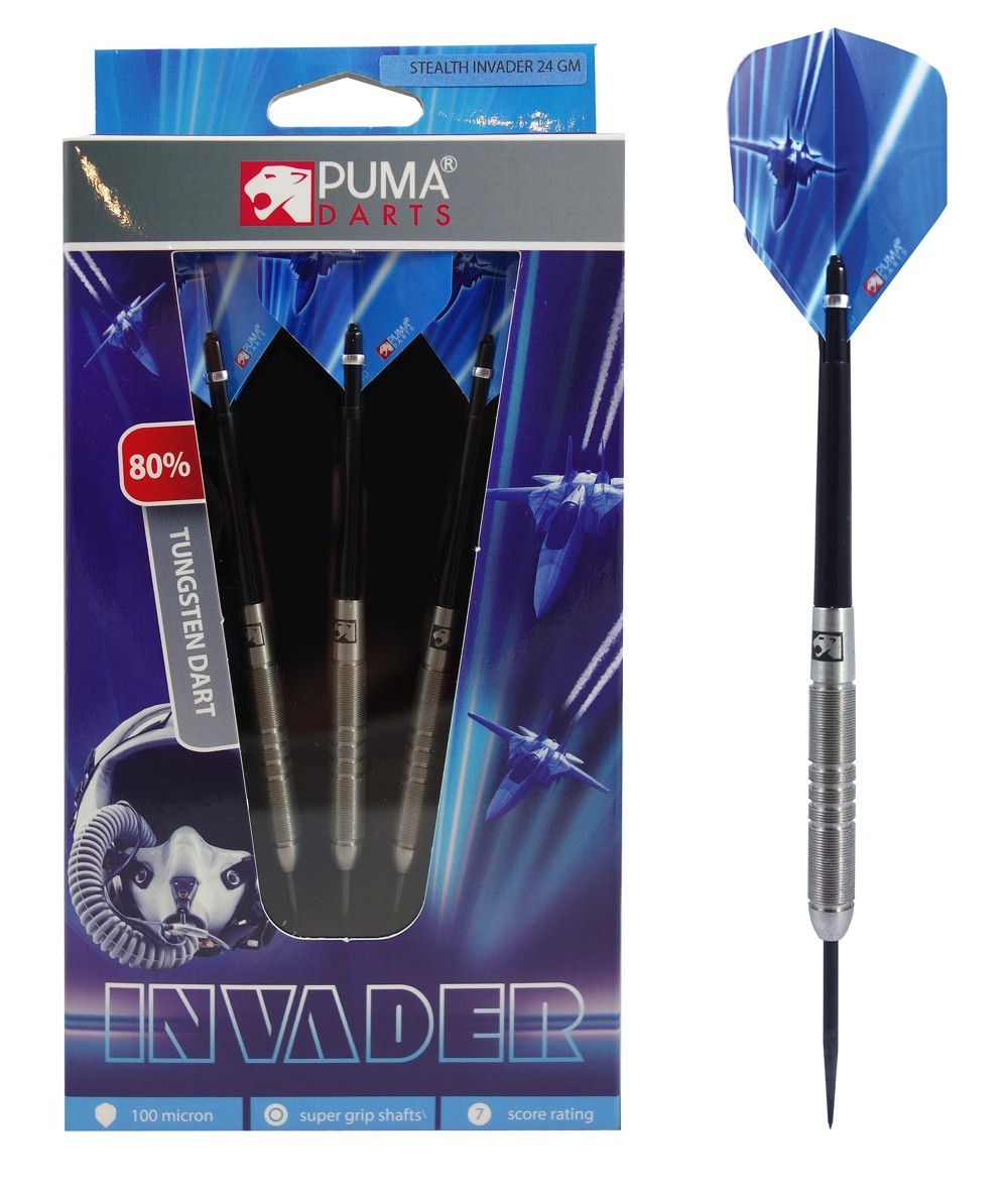 Buy Puma Stealth Invader 80 Tungsten Steel Darts 34gm (Set of 3) at Mighty Ape NZ