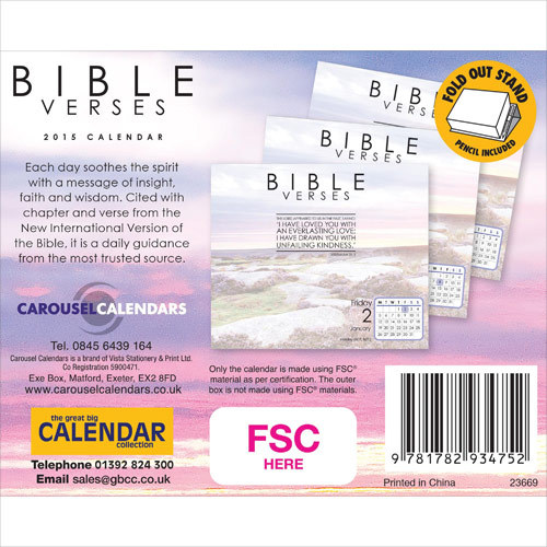 Bible Verses Desk Calendar 2015 | Buy Now | at Mighty Ape NZ