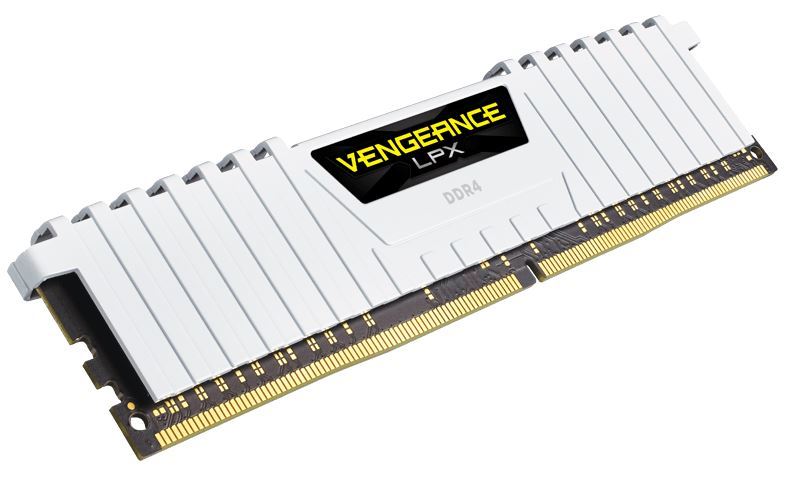 16GB Corsair Vengeance LPX (2x8GB) DDR4 DRAM 2666MHz C16 Memory Kit - White image