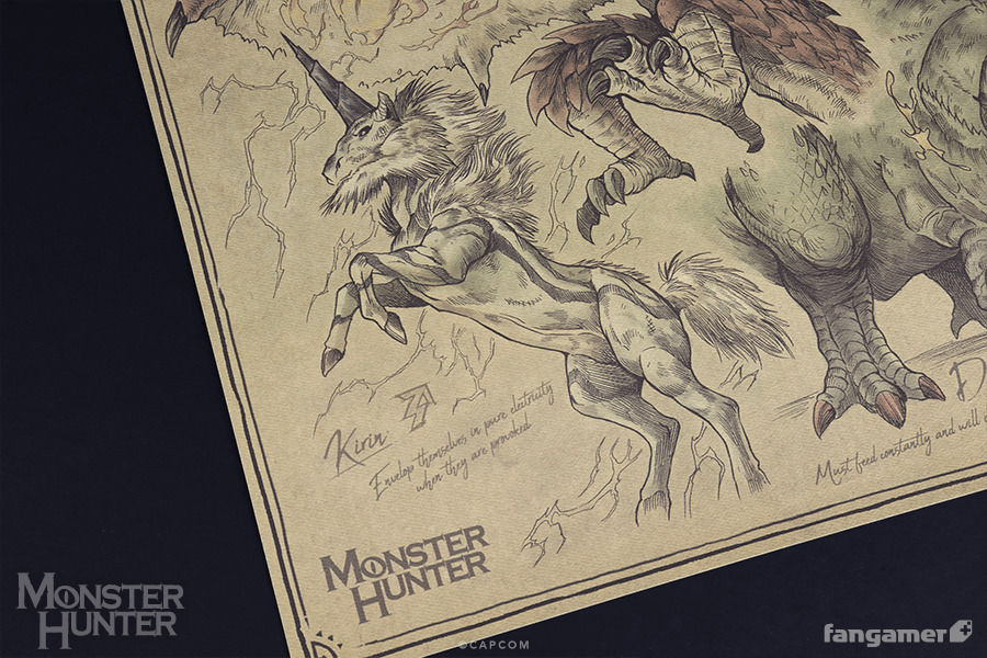 Monster Hunter: Elemental Monsters (18"x24") - Art Print image