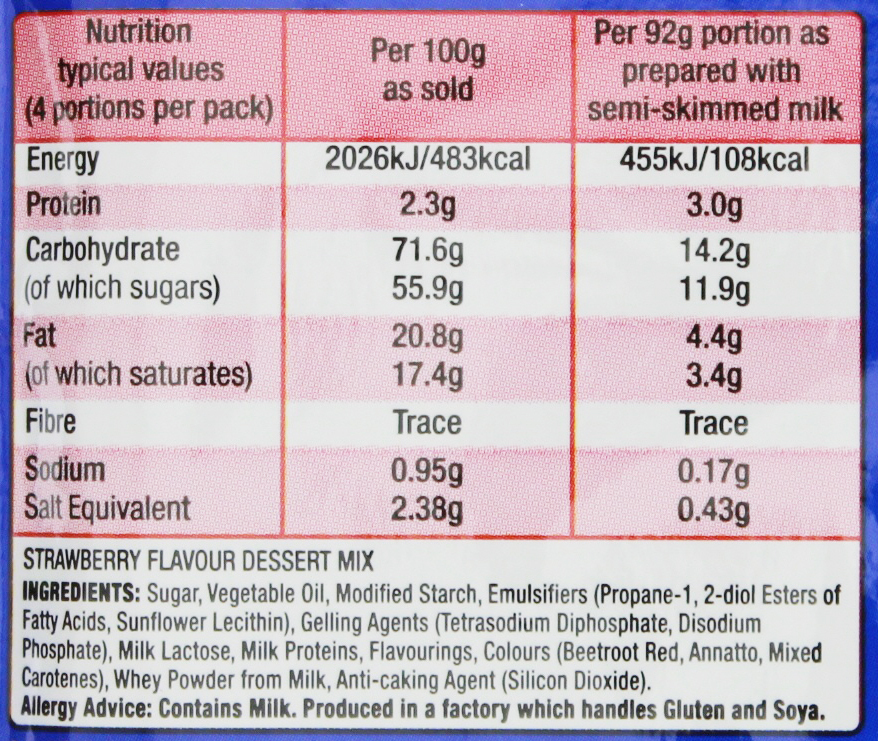 Angel Delight Strawberry Instant Dessert Mix at Mighty Ape NZ