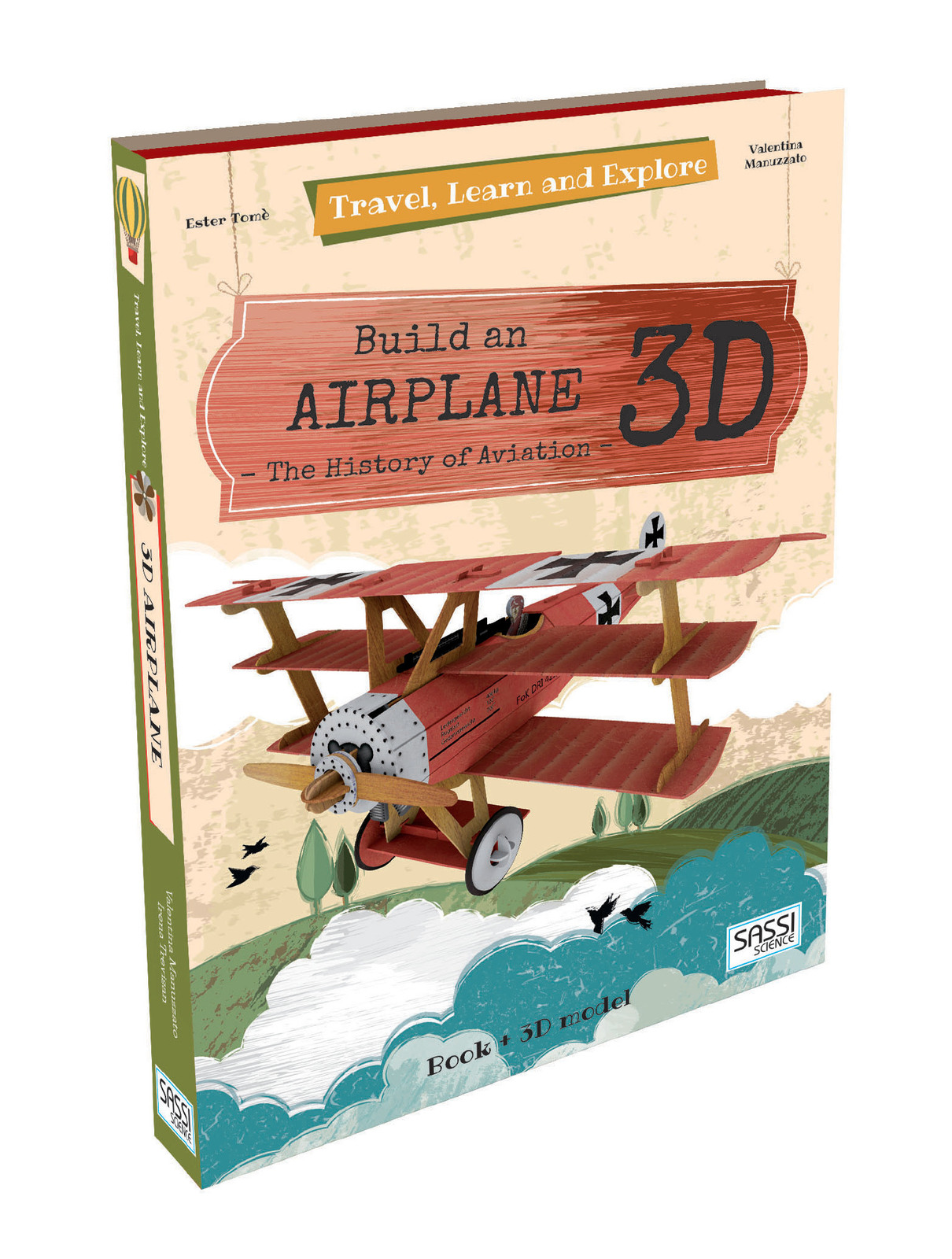 Sassi: Travel Learn and Explore 3D Puzzle - Airplane by Valentina Manuzzato image