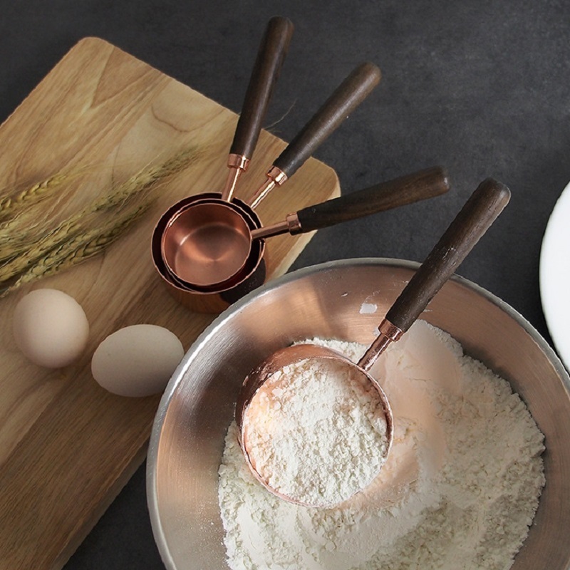 Ape Basics: Copper Plated Rose Gold Measuring Cups image