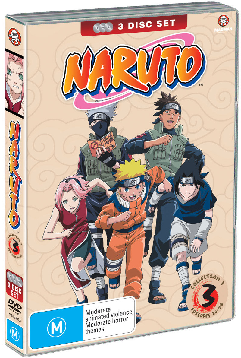 Naruto (Uncut) Collection 03 (Eps 26-38), on DVD image