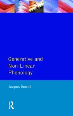 Generative and Non-Linear Phonology by Jacques Durand image