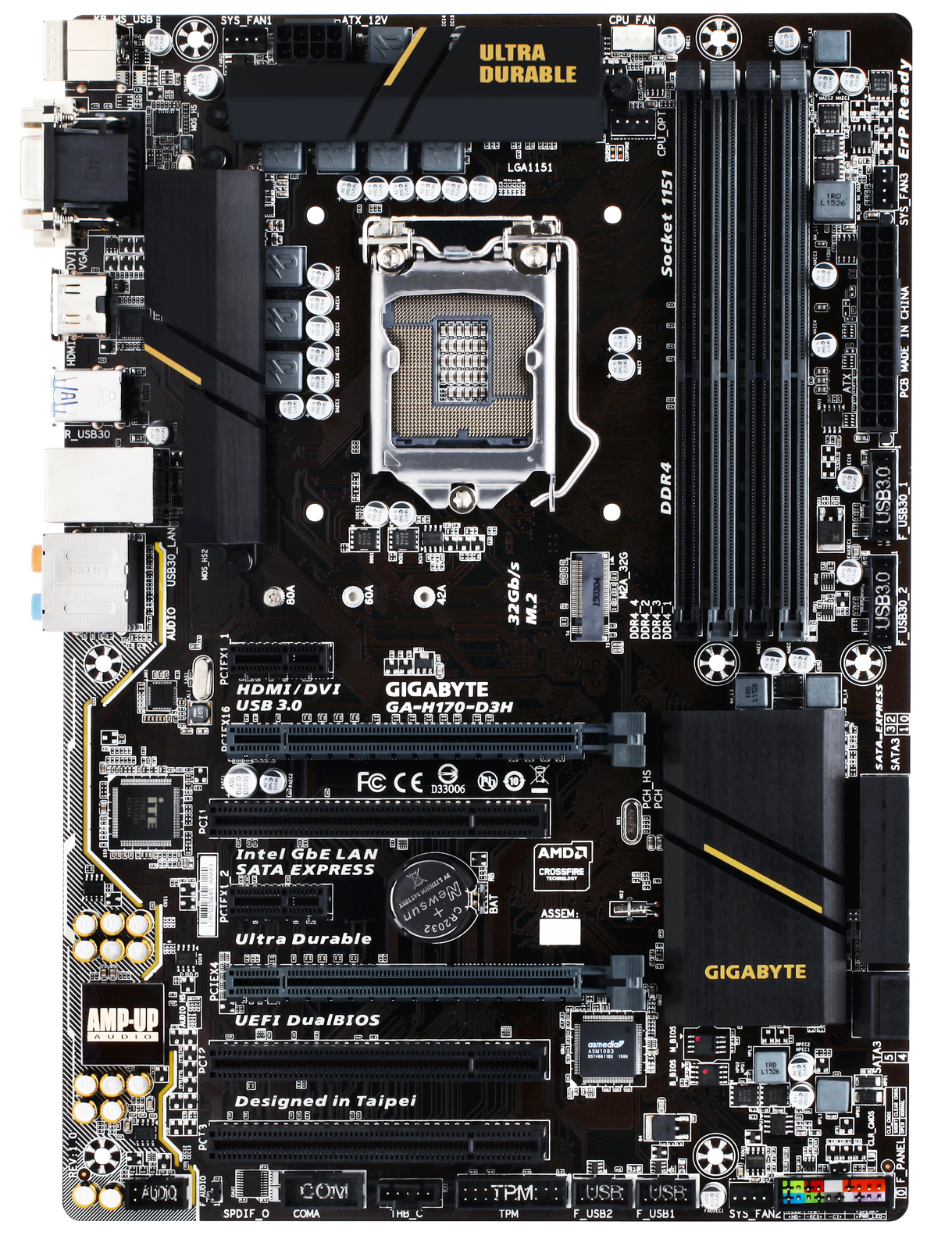 Gigabyte Ga H170 D3h Motherboard