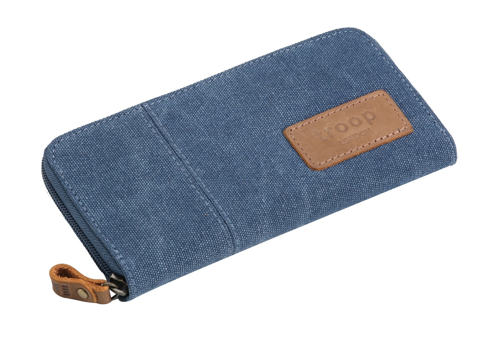 Troop London: Keystone Long Canvas Wallet - Blue