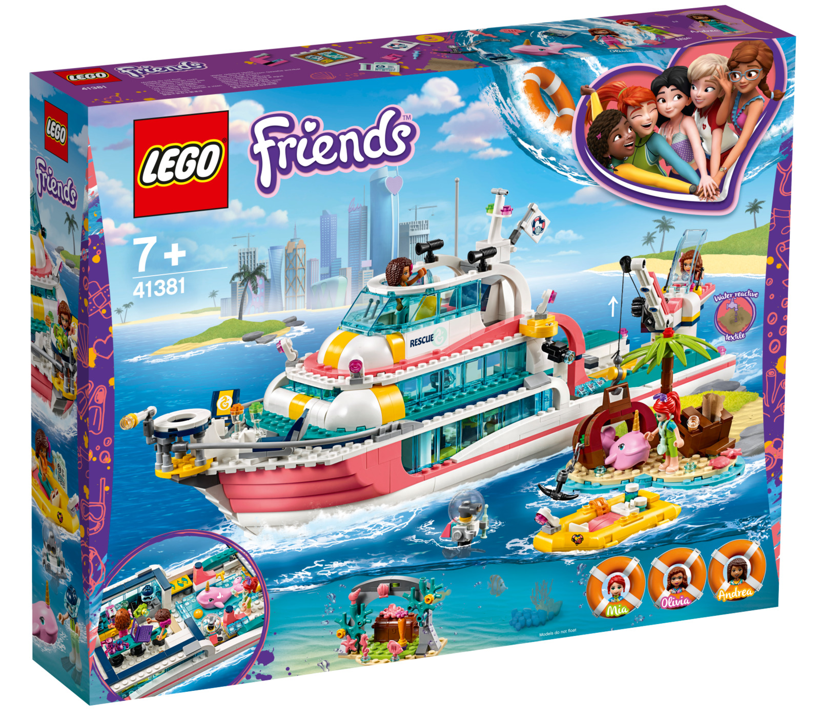 LEGO Friends: Rescue Mission Boat - (41381) image