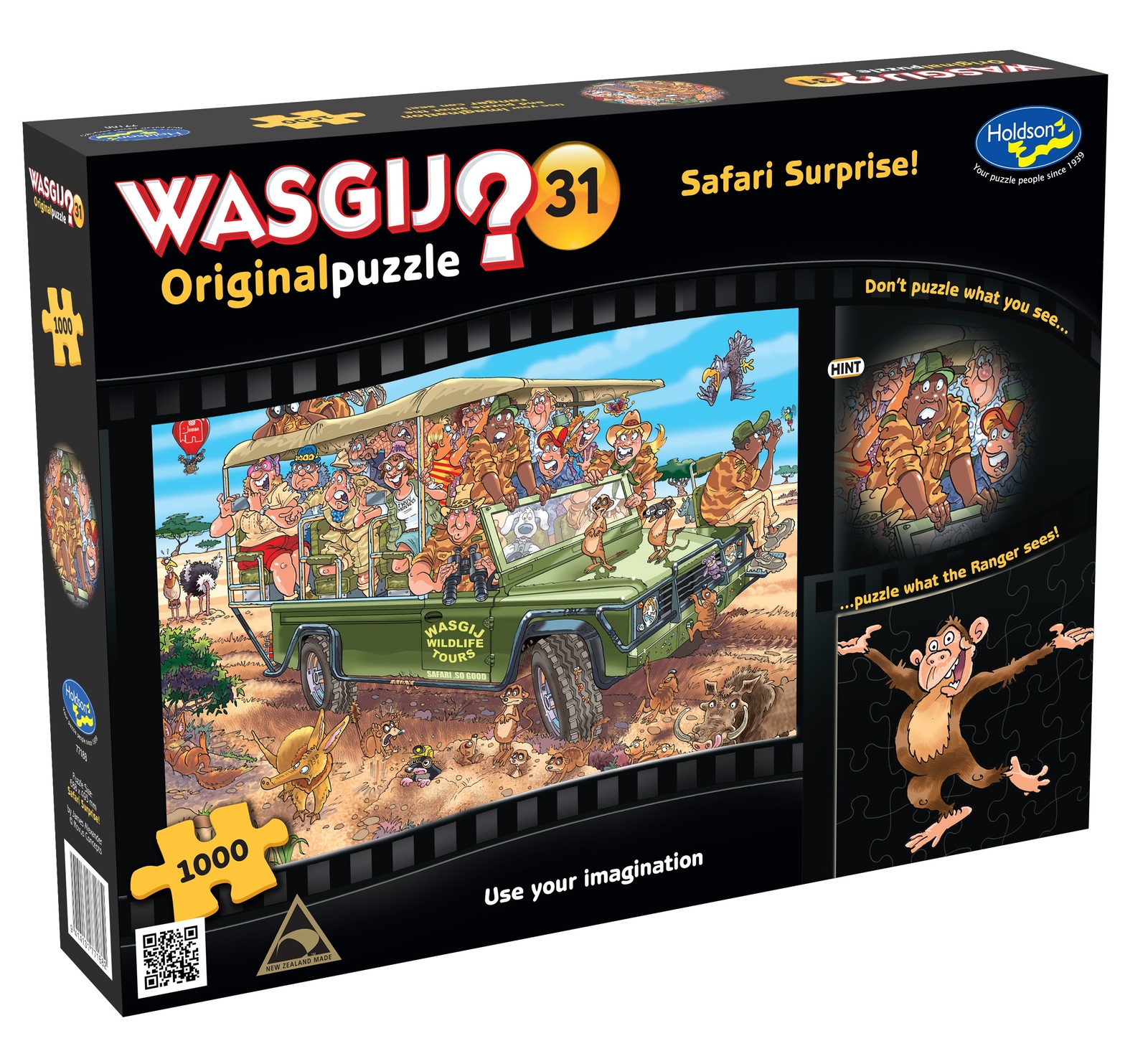 Wasgij: 1000 Piece Puzzle - Originals #31 (Safari Surprise) image