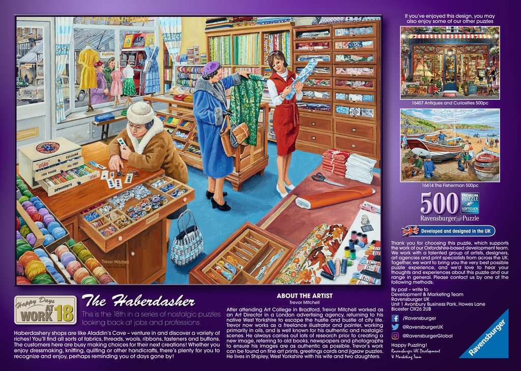 Ravensburger Jigsaw Puzzle The Haberdasher Toy at Mighty Ape NZ