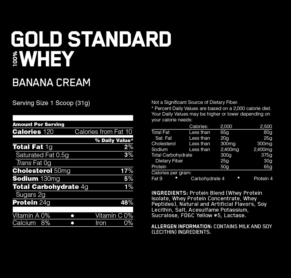 Optimum Nutrition Gold Standard 100% Whey - Banana (4.55kg) image