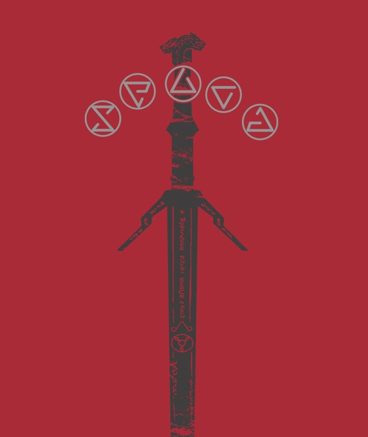 The Witcher: Silver Sword Women's T-Shirt - (XL) image