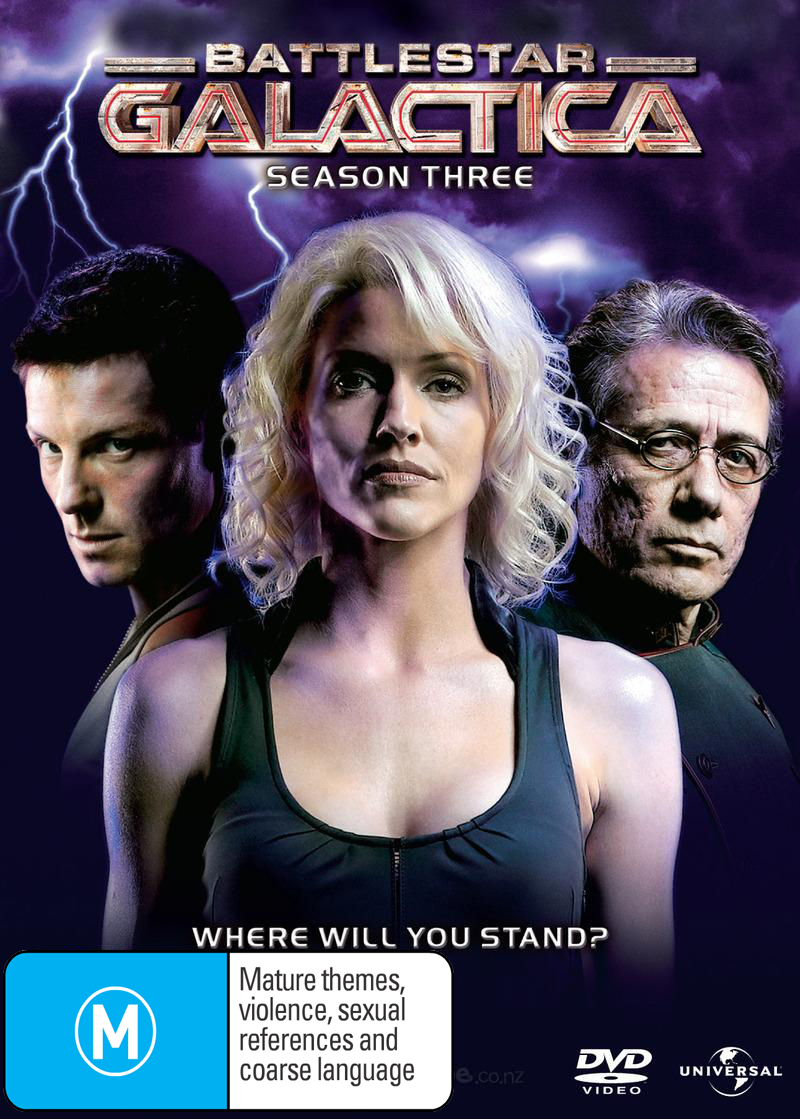 Battlestar Galactica 2006  - Season 3 (5 Disc Slimline Set) on DVD